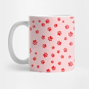 Pet Paw - Car or Dog Seamless Pattern Mug